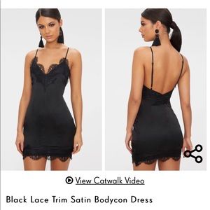 Black Lace Bodycon Dress
